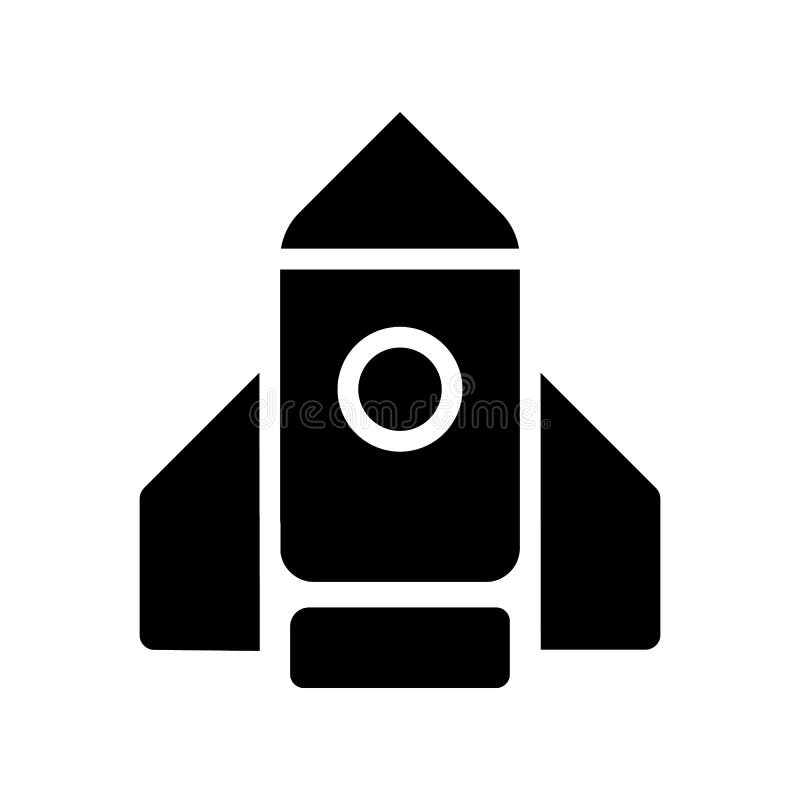 Raketensymbol stock abbildung