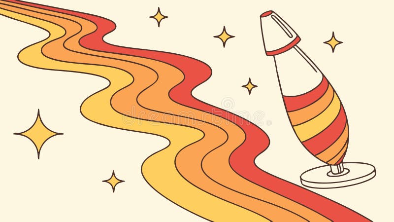 Raketstartavkännare för Abstract Trail Vector. Konstruktion av rymdinnovationsvektor Generativ AI stock illustrationer