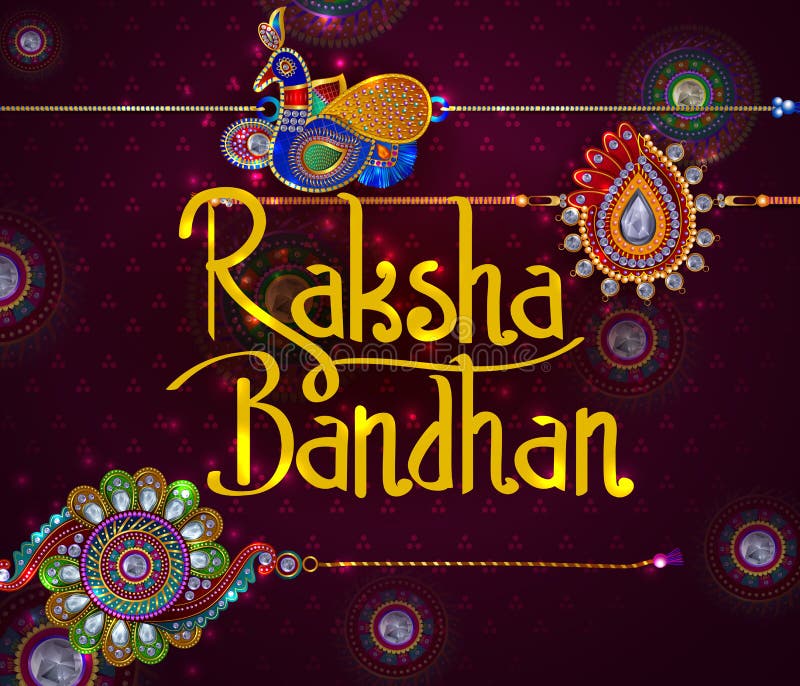 Rakhi élégant pour la liaison de frère et de soeur en festival de Raksha Bandhan d'Inde illustration de vecteur Rakhi élégant pour la liaison de frère et de soeur en festival de Raksha Bandhan d'Inde illustration de vecteur