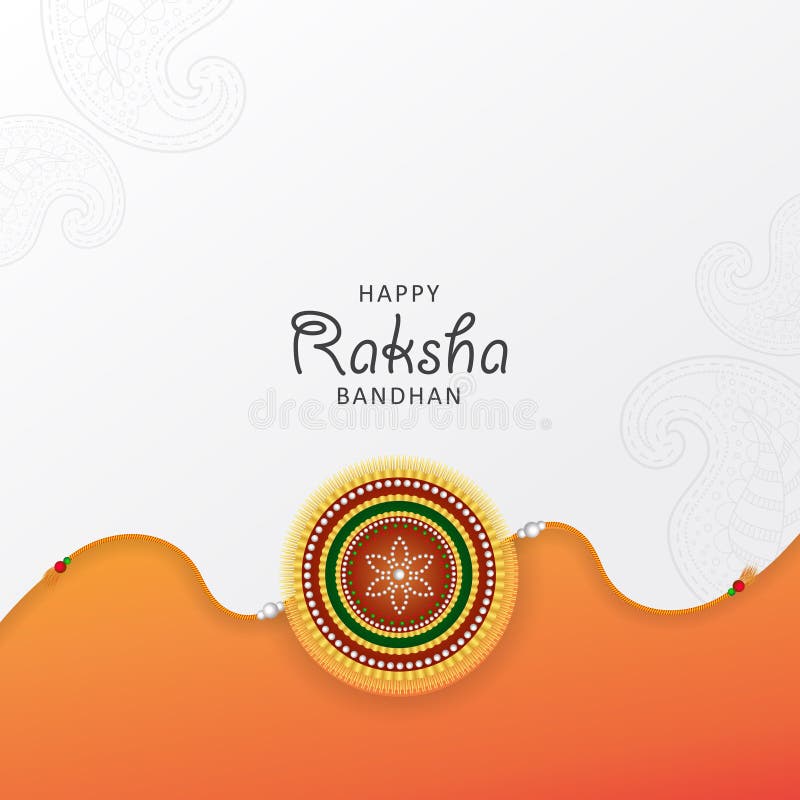 Raksha Bandhan Festival Decent Background with Indian Rakhi Stock  Illustration - Illustration of culture, background: 227446479