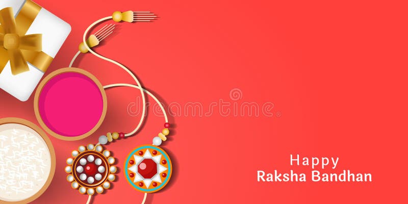 Raksha Bandhan Indian Festival Background Illustration with ...