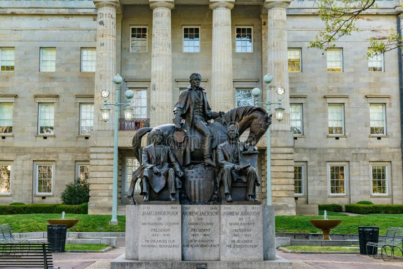 Presidential Statue at the North Carolina Capitol Building Editorial