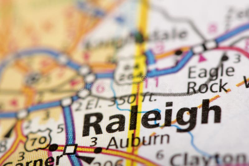 Mapa De Raleigh Nc Mapa De Estradas De Raleigh North Carolina Foto De Stock - Imagem De Raleigh,  Carolina: 42373982