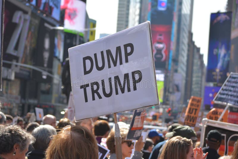Impeachment rally New York City stock photography Impeachment rally New York City stock photography