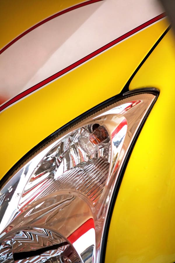 Rally car closeup stock image. Image of headlight, design 12283215