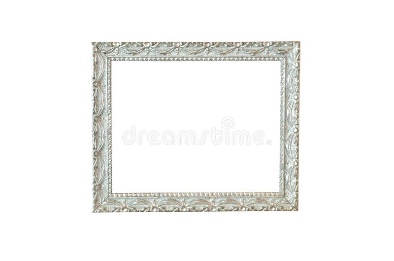 Ram isolerad bildsilvertappning royaltyfria bilder