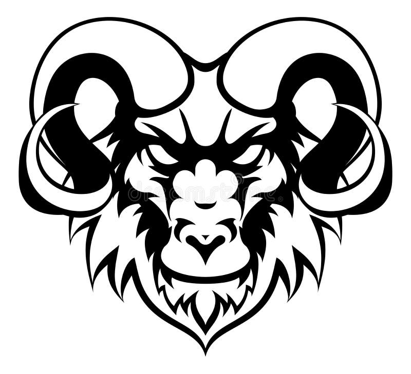 Download Ram Mean Animal Mascot Stock Vector - Image: 67829825