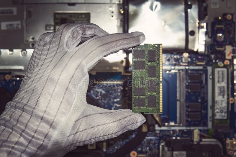 RAM Memory cards for notebook royalty free stock image