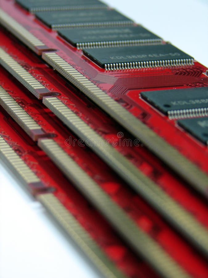 RAM modules close up