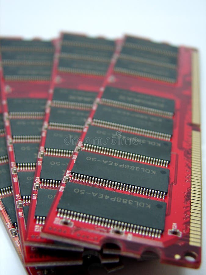 RAM modules close up