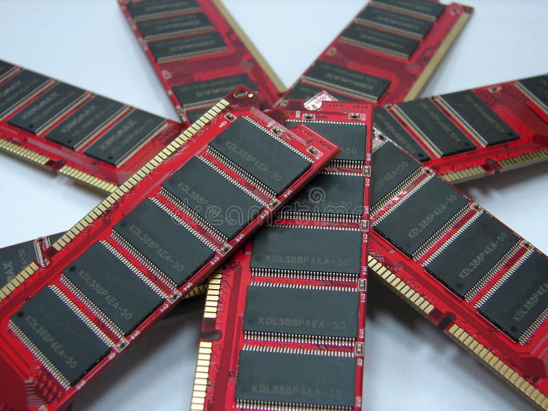 RAM modules close up