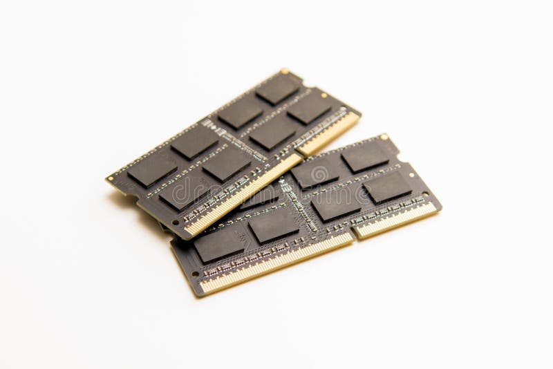 RAM. Random access memory upgrade cards for computer or laptop royalty free stock photo