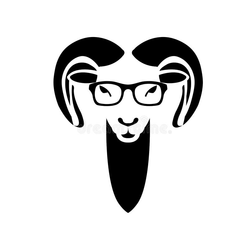 Sheep Head With Glasses Svg