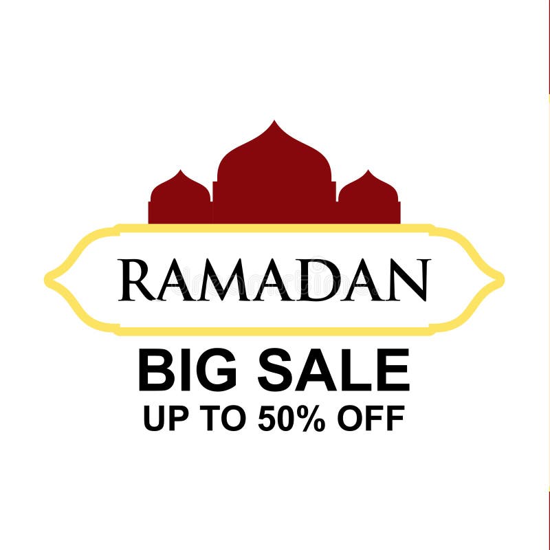 Ramadan Big Sale bis 50% weg von der Vektor-Schablonen-Entwurfs-Illustration vektor abbildung Ramadan Big Sale bis 50% weg von der Vektor-Schablonen-Entwurfs-Illustration vektor abbildung
