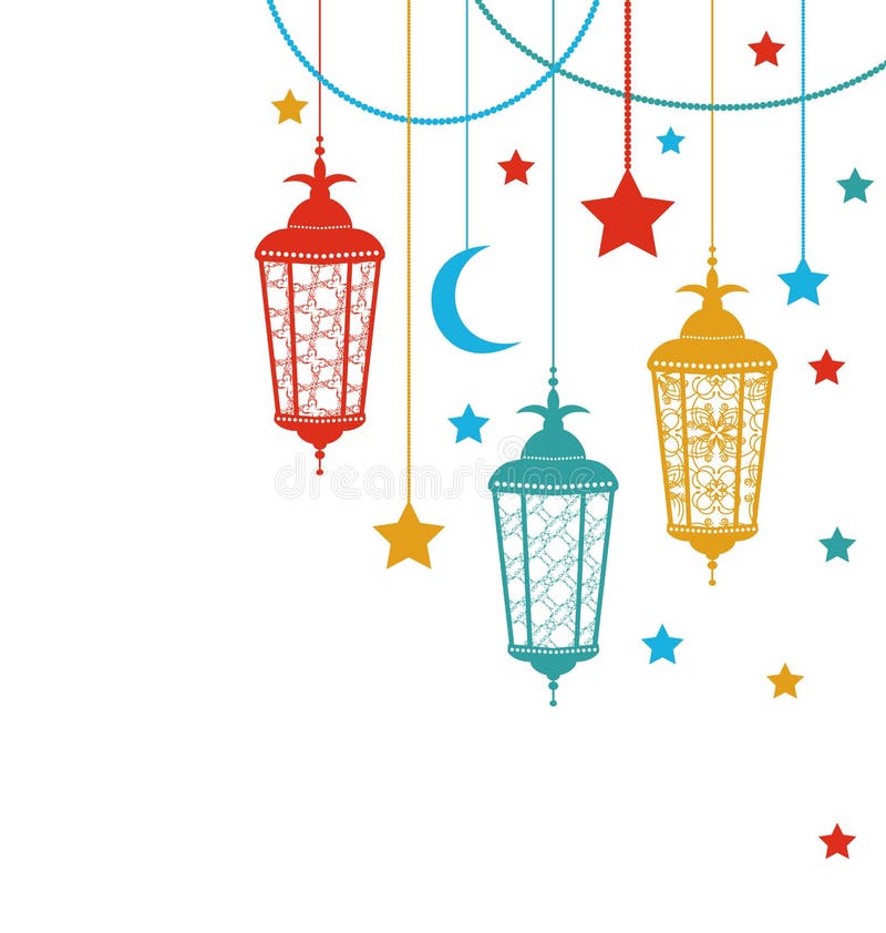 Ramadan Kareem Bakgrund vektor illustrationer