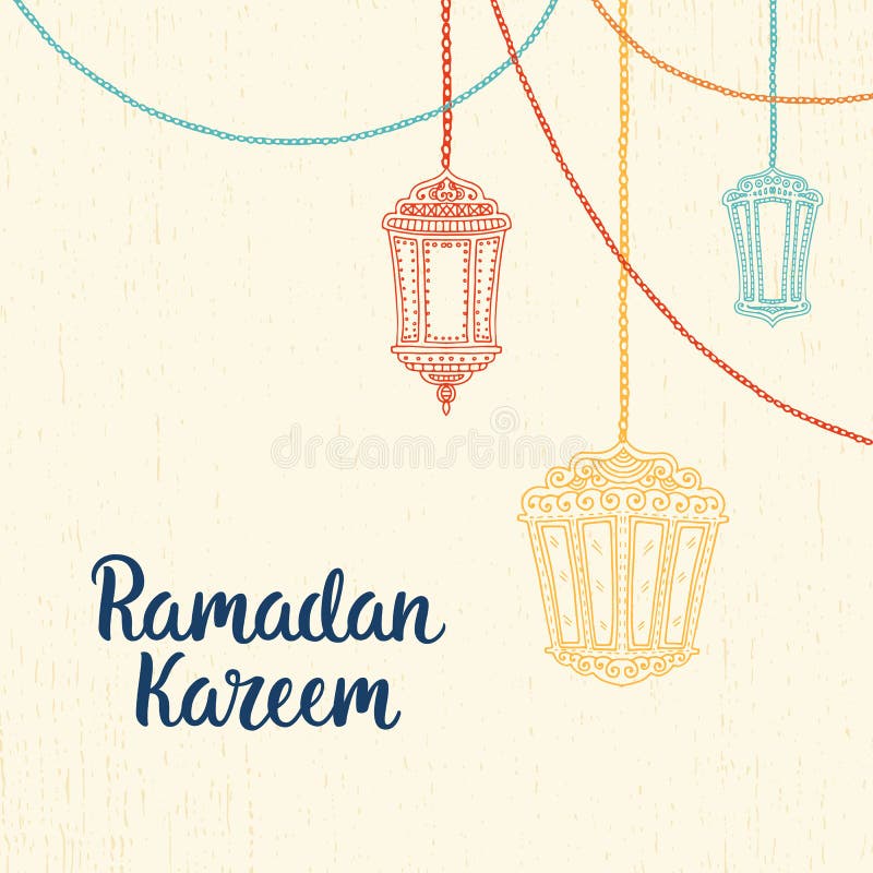 Ramadan Kareem card stock illustration
