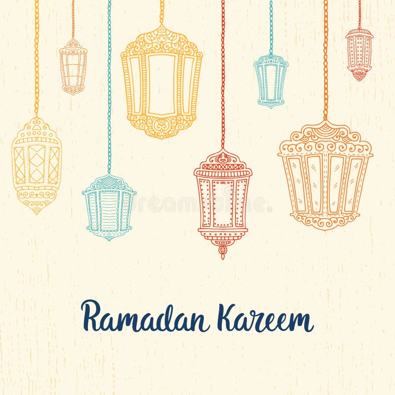 Ramadan Kareem card vector illustration