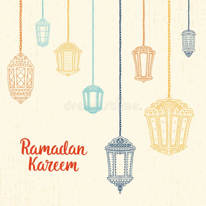 Ramadan Kareem card vector illustration