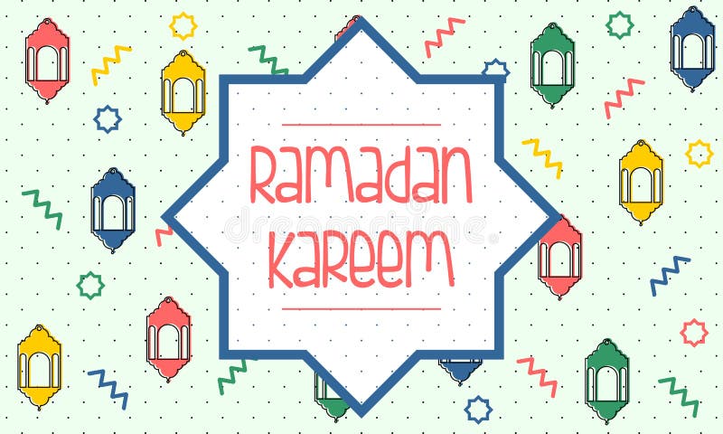 Ramadan Kareem Greeting Template - Vector royalty free illustration Ramadan Kareem Greeting Template - Vector royalty free illustration