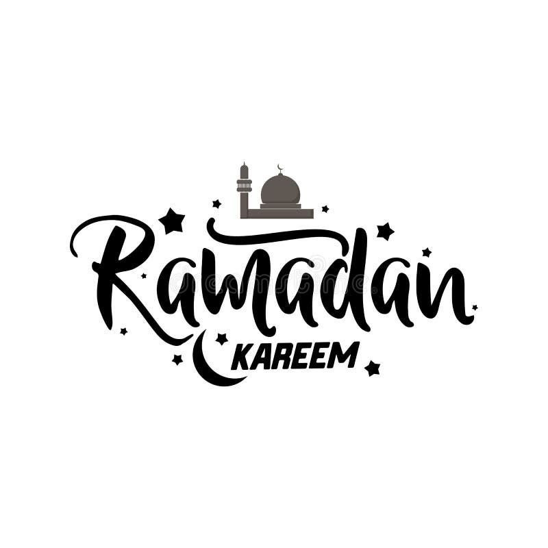 Ramadan Kareem - Handmade Template. Vector Object Logo Is A Badge For