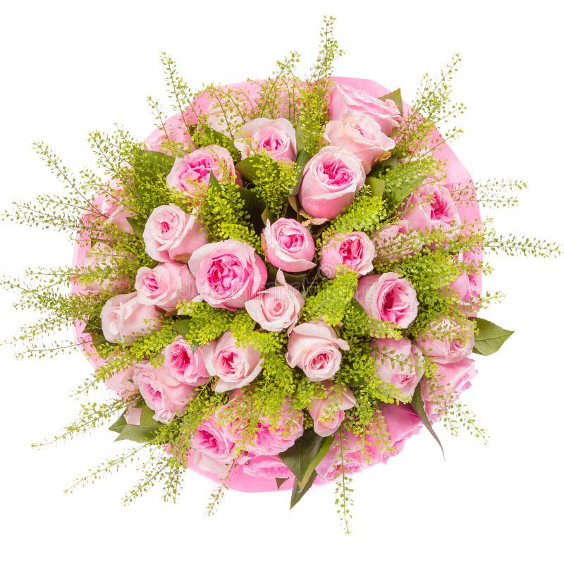 Ramalhete da opinião superior das flores isolado no branco imagens de stock Ramalhete da opinião superior das flores isolado no branco imagens de stock