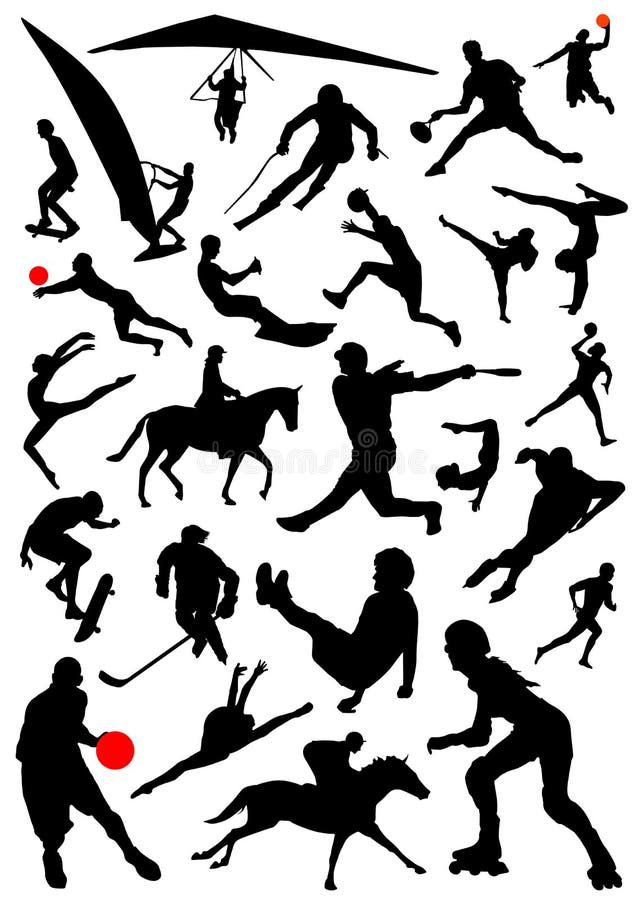 Ramassage du vecteur 2 de sports illustration libre de droits Ramassage du vecteur 2 de sports illustration libre de droits
