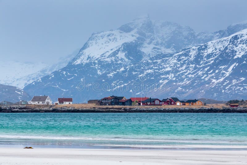 Ramberg Beach, Lofoten, Norway Stock Image Image of islands, seascape
