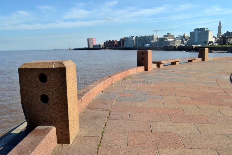 Rambla av Montevideo arkivfoto Rambla av Montevideo arkivfoto
