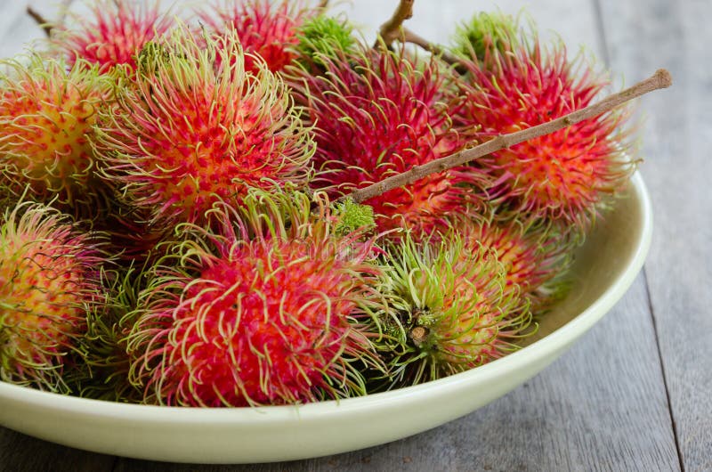 Fresh Rambutan is the Tropical Fruit. Stock Image Image of southeast