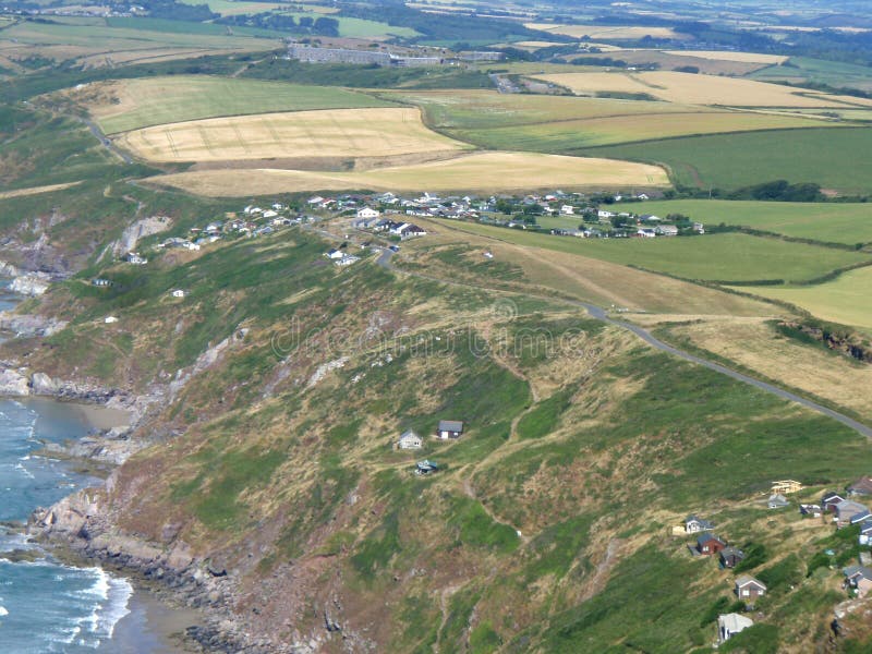 Rame Peninsula, Cornwall stock photo. Image of fields 56243632
