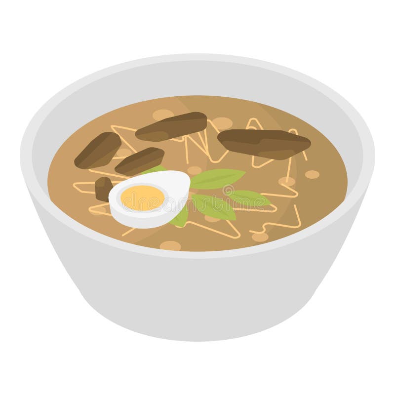Ramen icon, cartoon style stock vector. Illustration of icon - 95714539