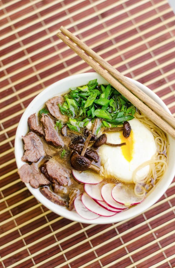 Beef Ramen closeup stock image. Image of boiled, paste 39319047