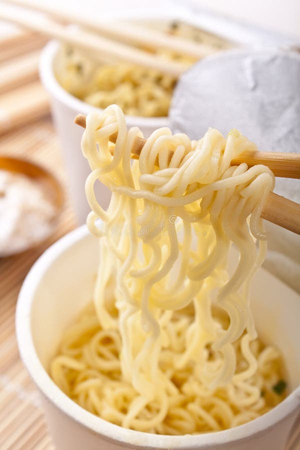 Ramen Noodles Raised on Chopsticks Stock Photo Image of asian, cooked