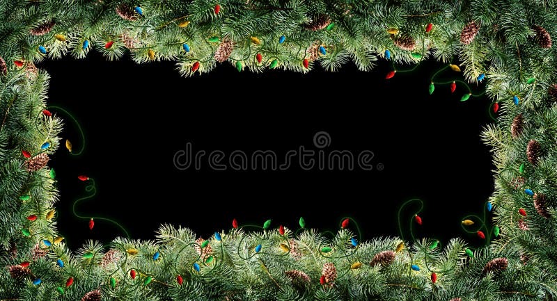 Ramas de árbol de Navidad imágenes de archivo libres de regalías