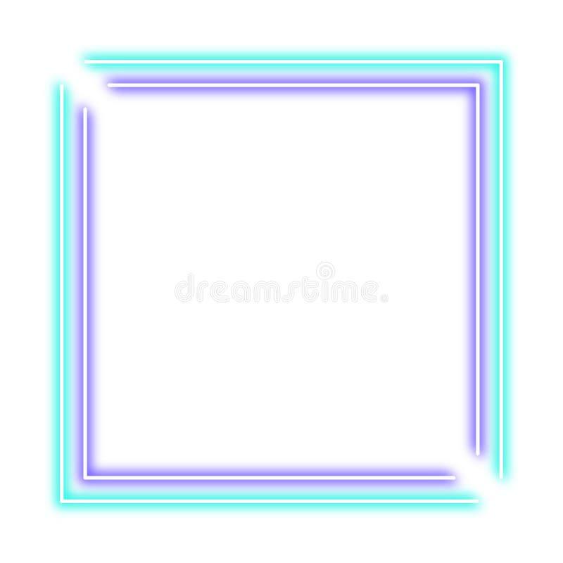 Ramka Neon Line ilustracji
