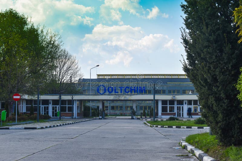 Ramnicu Valcea, Romaniia - 18 04 2019 - Oltchim kemisk växt arkivfoton Ramnicu Valcea, Romaniia - 18 04 2019 - Oltchim kemisk växt arkivfoton