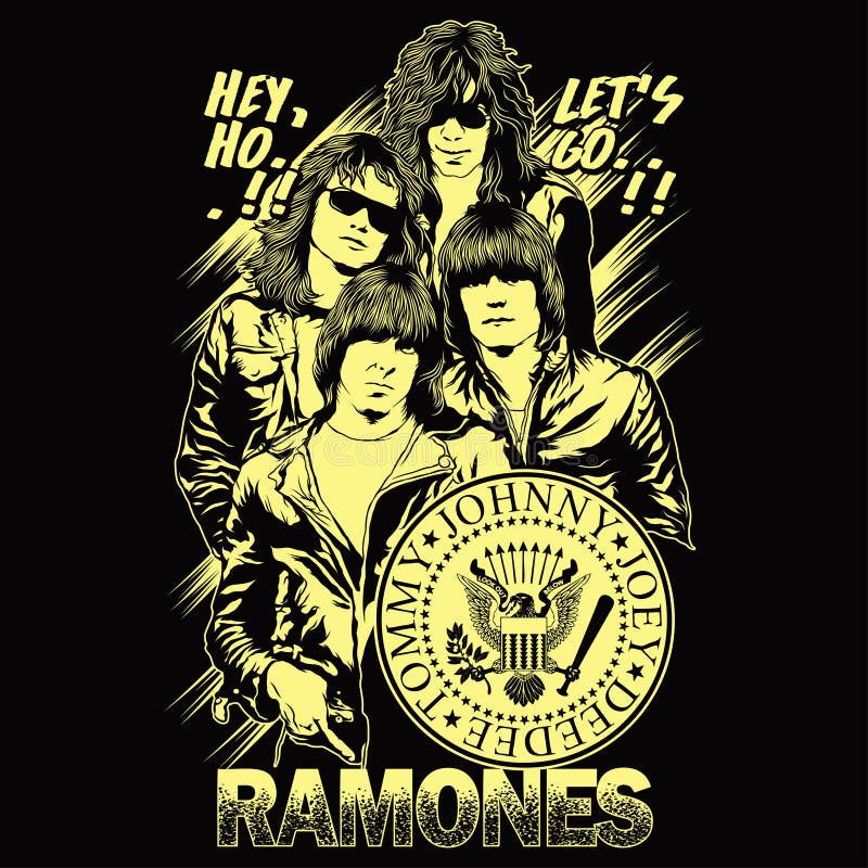 The Ramones Line Art Illustration