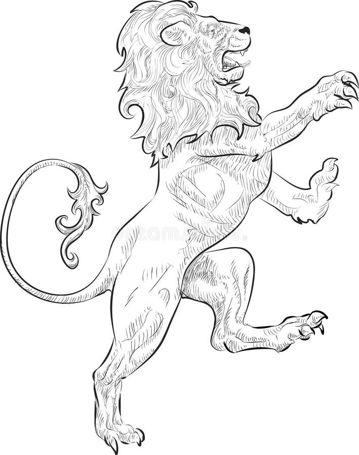 Rampant Lion Royalty Free Stock Photography - Image: 3076547