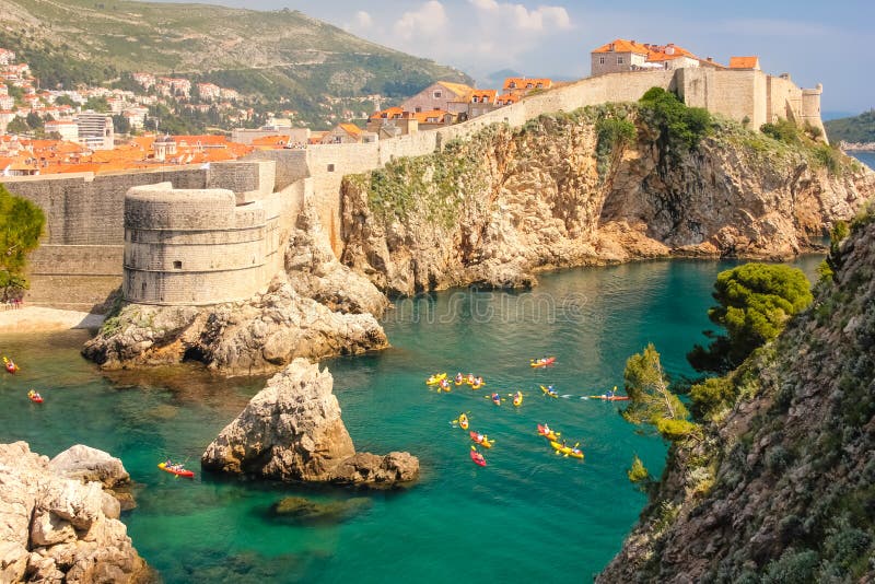 Ramparts i cytadela dubrovnik Chorwacja fotografia royalty free Ramparts i cytadela dubrovnik Chorwacja fotografia royalty free