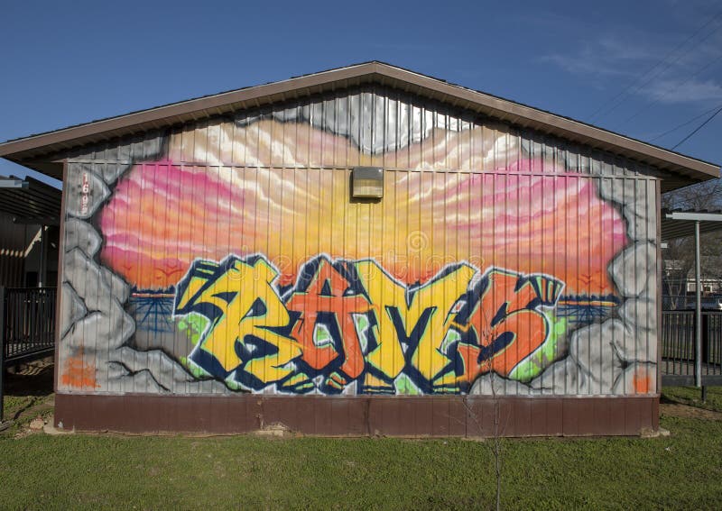 A Educação é Rei Mural No Jardim De John H Reagan Elementary