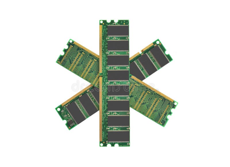 Stick of computer random access memory (RAM). Stick of computer random access memory (RAM)