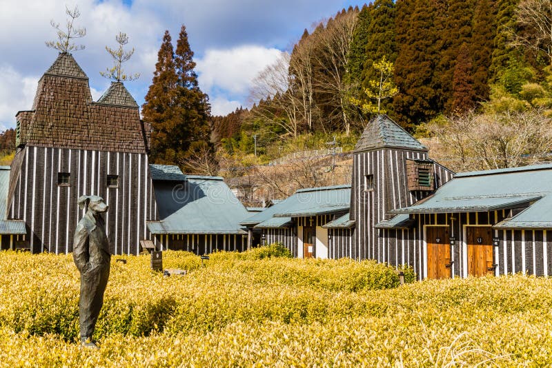 Ramune Onsen am Erholungsort Nagayu-heißer Quelle lizenzfreie stockbilder Ramune Onsen am Erholungsort Nagayu-heißer Quelle lizenzfreie stockbilder