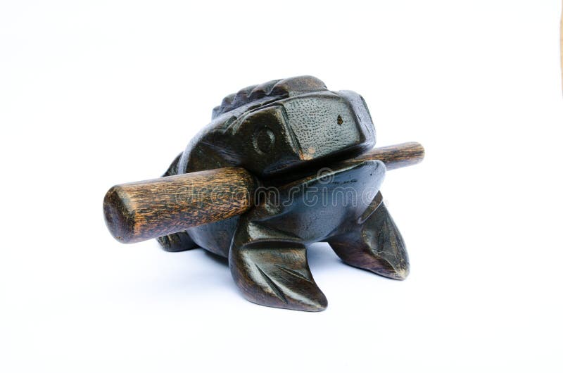 Wooden frog handmade, Asian souvenir. Wooden frog handmade, Asian souvenir