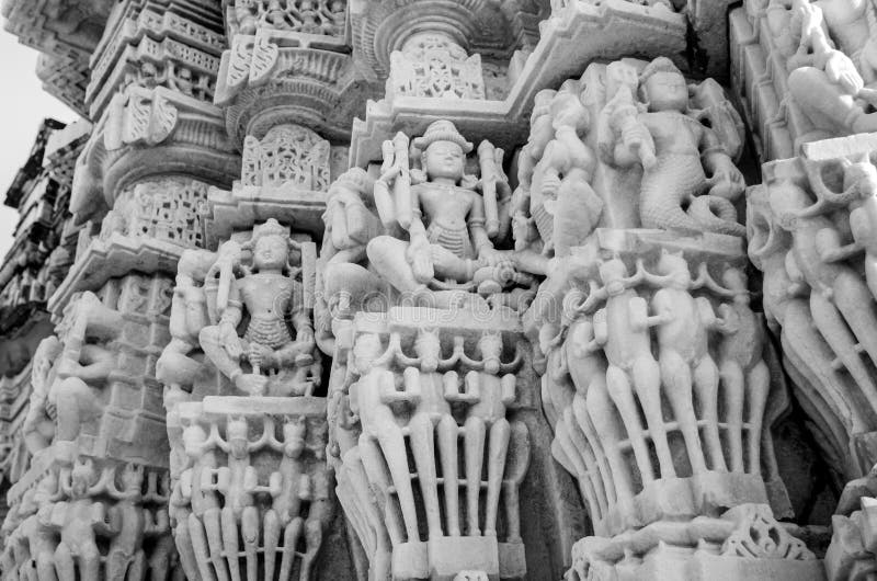 Ranakpur Jain świątynia w Rajasthan, India obrazy stock Ranakpur Jain świątynia w Rajasthan, India obrazy stock