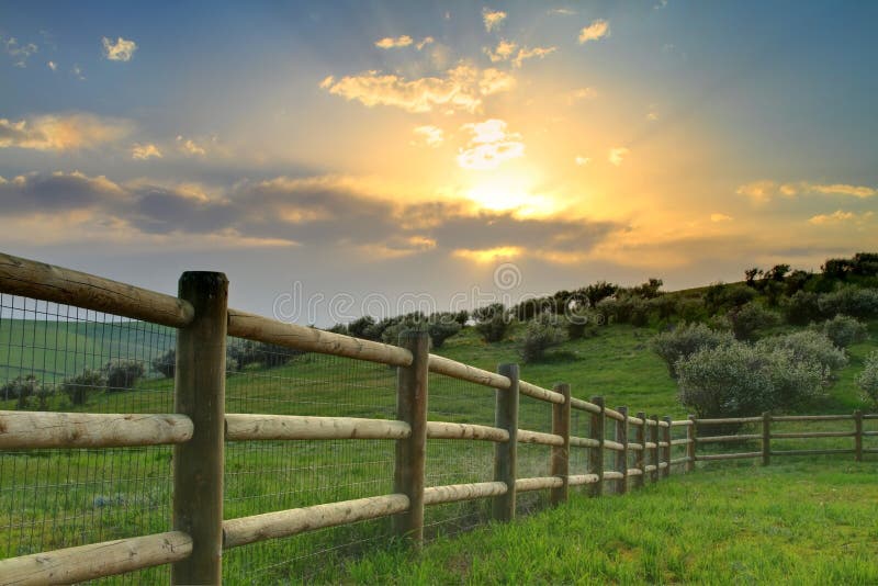 Ranch sunset