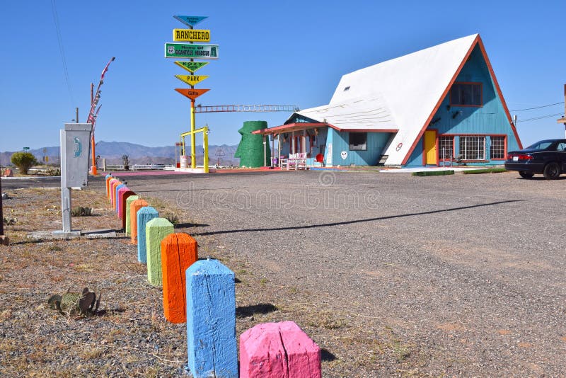 Ranchero Motel, KIngman, Route 66 stock photography Ranchero Motel, KIngman, Route 66 stock photography