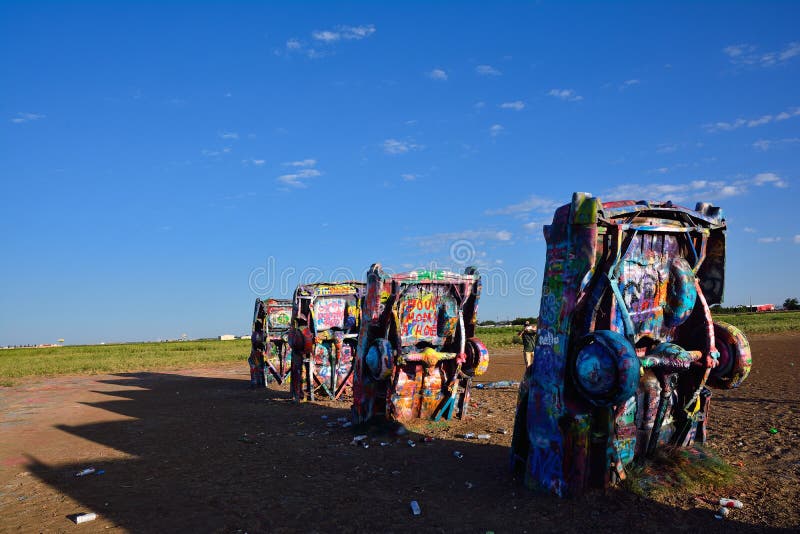 Rancho De Cadillac Em Amarillo, Texas Fotografia Editorial Imagem de