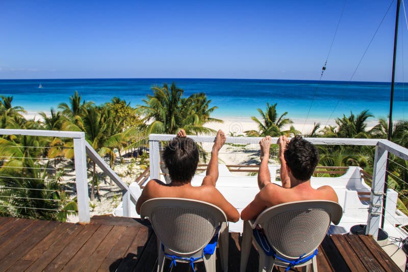 Chilling on the roof top of Casa Blanca, Rancho Pedro Paila, Sian Ka`an Reserve, Quintana Roo, Mexico