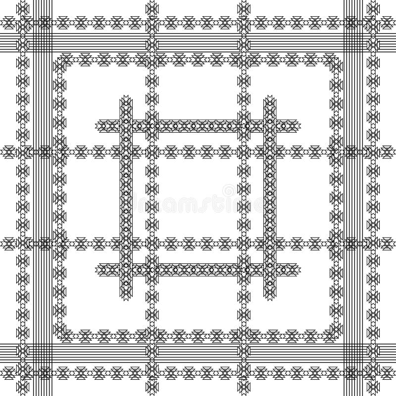 Randig stam- och etnisk svartvit sömlös modell Dekorativ geometrisk bakgrund f?r vektor Dekorativ abstrakt repetition vektor illustrationer Randig stam- och etnisk svartvit sömlös modell Dekorativ geometrisk bakgrund f?r vektor Dekorativ abstrakt repetition vektor illustrationer