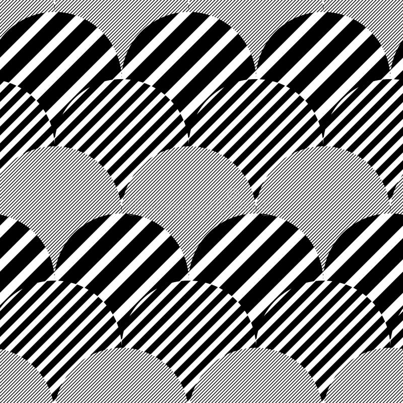 Randig texturerad sömlös modell för geometrisk vektor stock illustrationer Randig texturerad sömlös modell för geometrisk vektor stock illustrationer